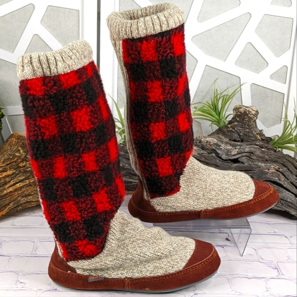Acorn Checkered Slouch Boots - Picture 4 of 10